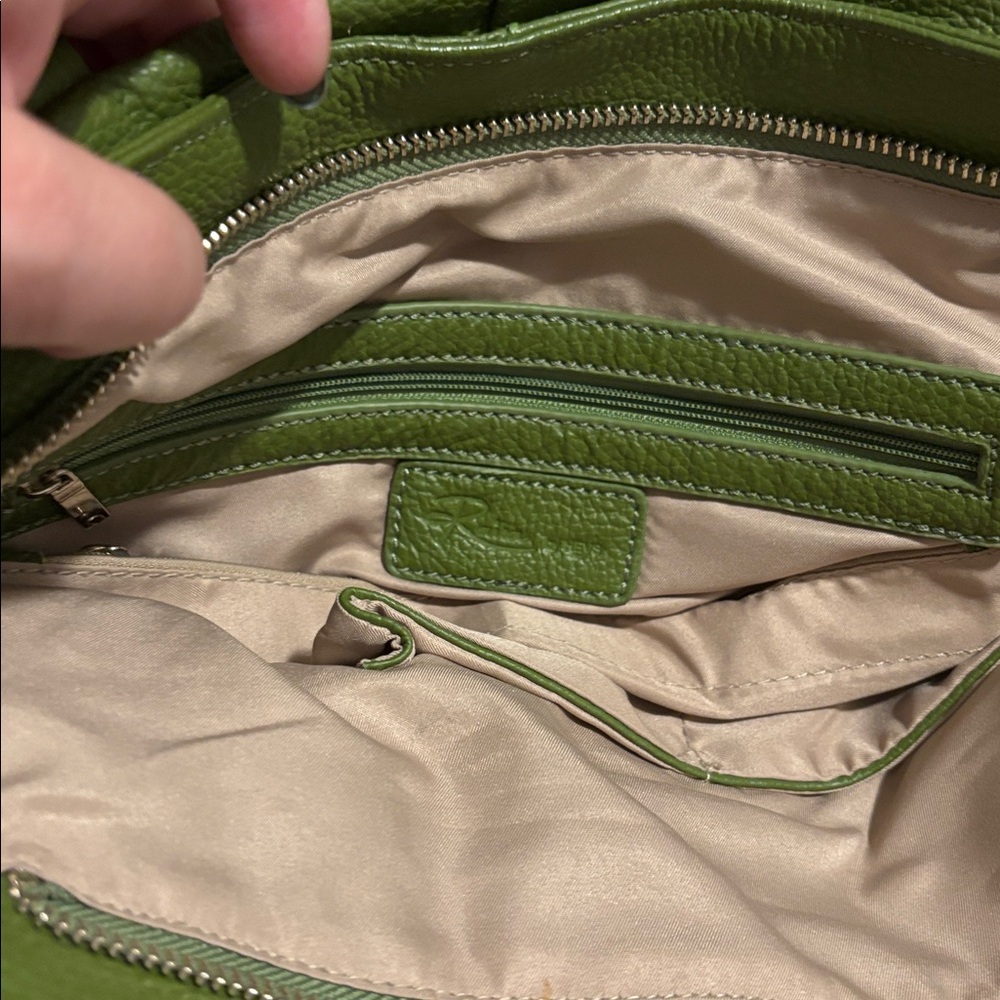 Raisa by Heys Green Leather Tote Bag - Picture 5 of 11